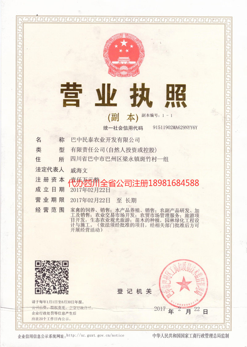 达川达川民泰农业开发有限公司